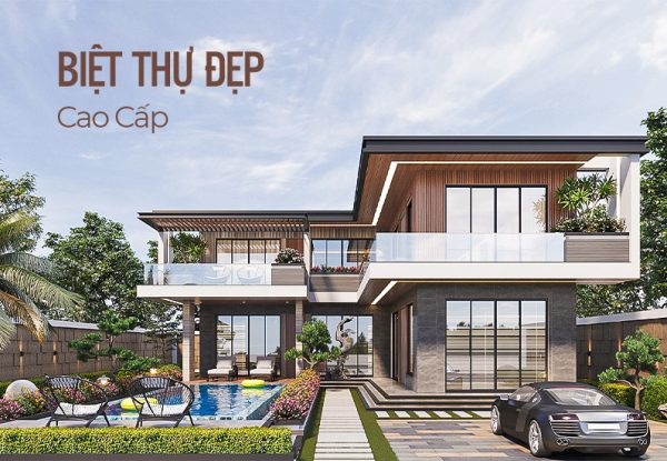 Biệt Thự Hiện Đại Sân Vườn 2 Tầng Cao Cấp Sang Trọng